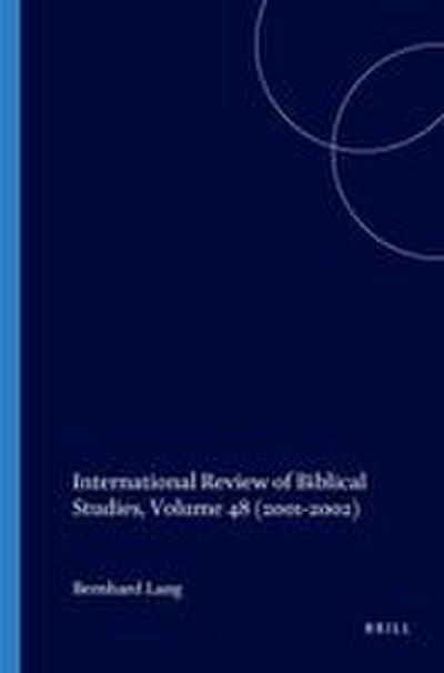 International Review of Biblical Studies, Volume 48 (2001-2002)
