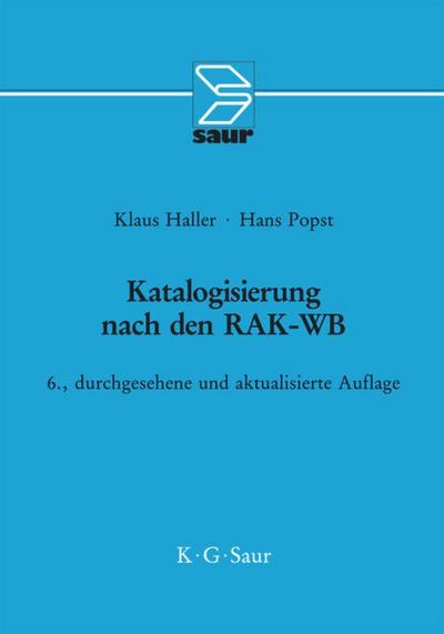 Katalogisierung nach den RAK-WB