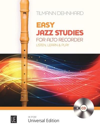 Easy Jazz Studies (+CD)für Altblockflöte