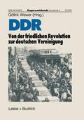 DDR Von der friedlichen Revolution zur deutschen V
