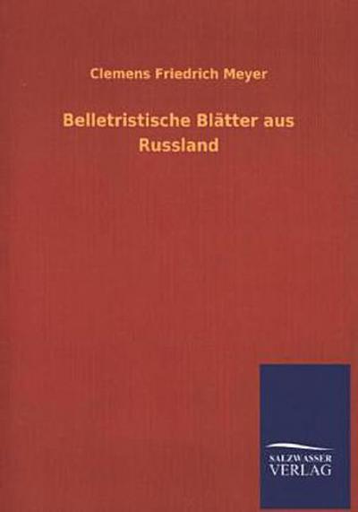 Belletristische Blätter aus Russland