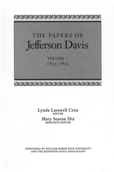 The Papers of Jefferson Davis