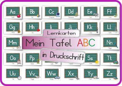 Mein Tafel ABC in Druckschrift