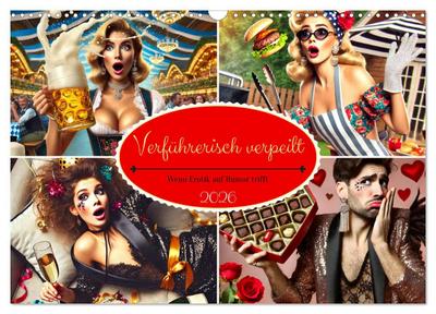 Verführerisch verpeilt - Wenn Erotik auf Humor trifft (Wandkalender 2026 DIN A3 quer), CALVENDO Monatskalender