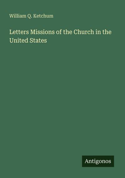 Letters Missions of the Church in the United States