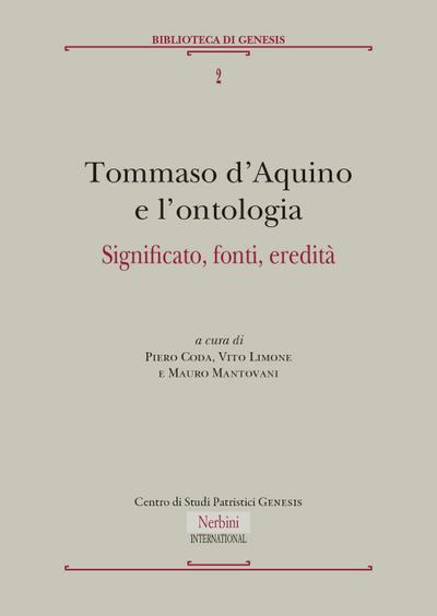 Tommaso d’Aquino e l’ontologia. Significato, fonti, eredità
