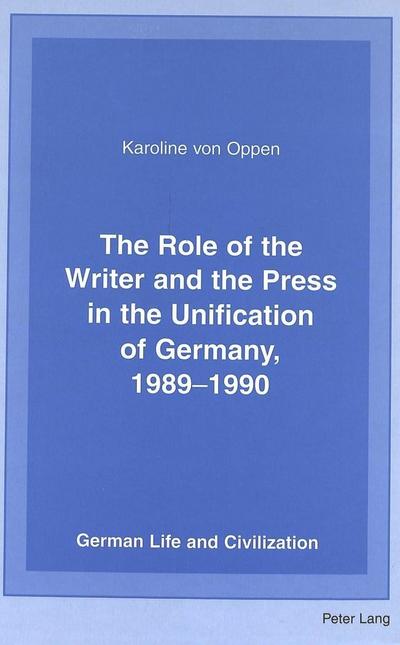 von Oppen, K: Role of the Writer and the Press in the