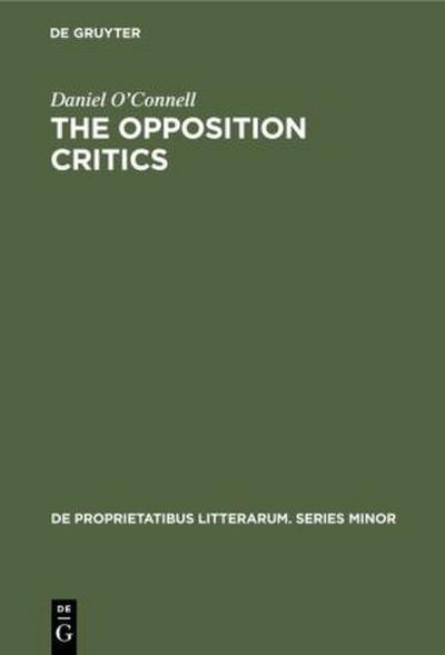 The opposition critics