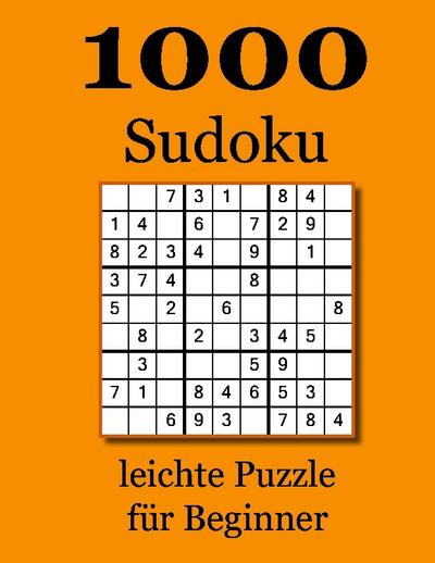 1000 Sudoku leichte Puzzle für Beginner