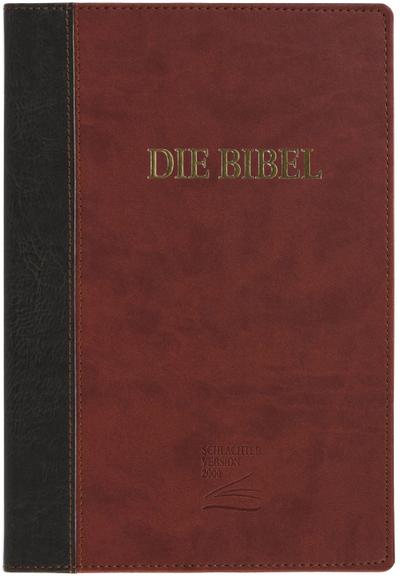 Schlachter 2000 Bibel - Großdruckausgabe (Softcover, grau/braun)