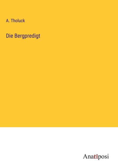 Die Bergpredigt