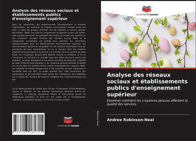 Analyse des réseaux sociaux et établissements publics d’enseignement supérieur