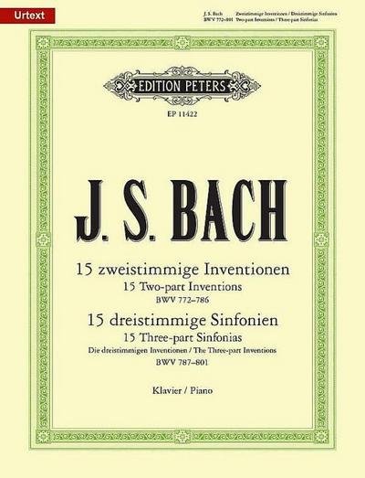 15 zweistimmige Inventionen BWV 772-786 - dreistimmige Sinfonien BWV 787-801
