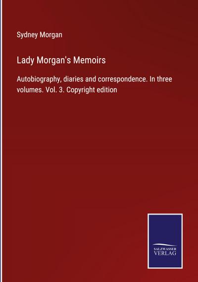 Lady Morgan’s Memoirs