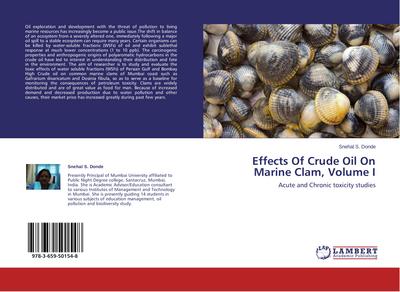 Effects Of Crude Oil On Marine Clam, Volume I
