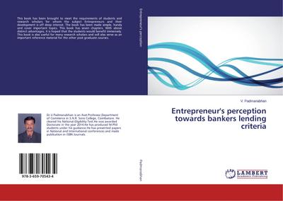 Entrepreneur’s perception towards bankers lending criteria