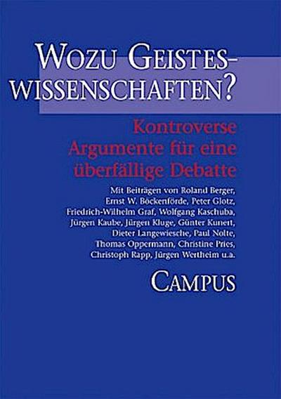 Wozu Geisteswissenschaften?