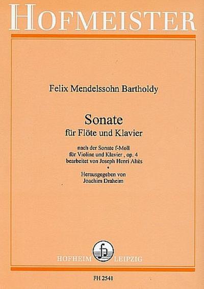 Sonate f-Moll op.4für Flöte und Klavier