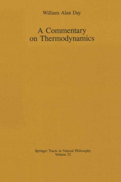 A Commentary on Thermodynamics