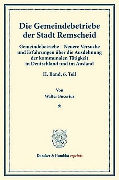 Die Gemeindebetriebe der Stadt Remscheid.