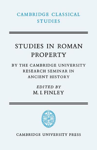Studies in Roman Property