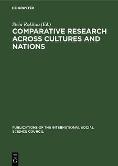 Comparative Research across Cultures and Nations