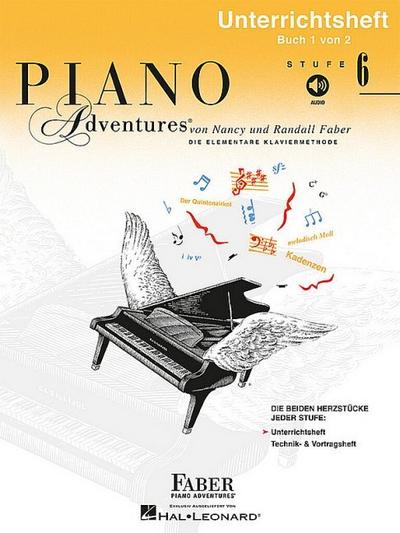 Piano Adventures - Unterrichtsheft Stufe 6für Klavier (dt)