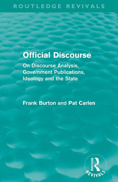 Official Discourse (Routledge Revivals)