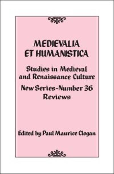 Medievalia et Humanistica, No. 36