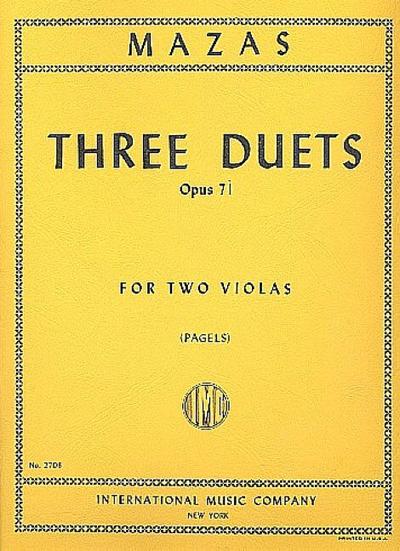 3 duets op.71for 2 violas