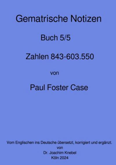 Gematrische Notizbücher