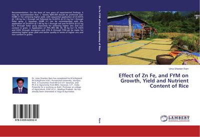 Effect of Zn Fe, and FYM on Growth, Yield and Nutrient Content of Rice