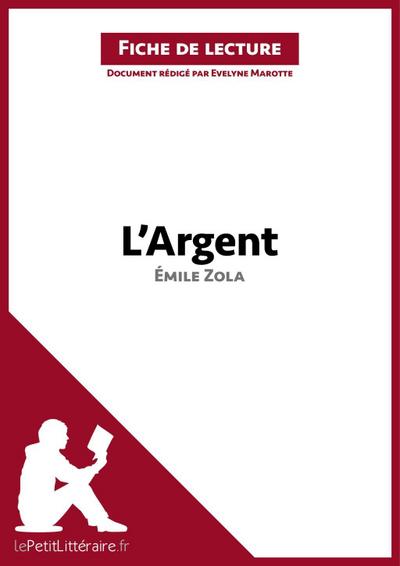 L’Argent d’Émile Zola (Fiche de lecture)