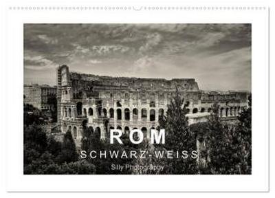 Rom in schwarz - weiss (Wandkalender 2026 DIN A2 quer), CALVENDO Monatskalender