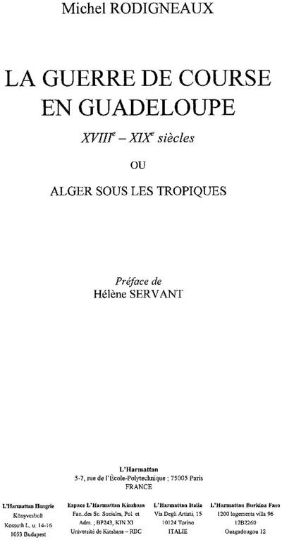 Guerre de course en guadeloupela