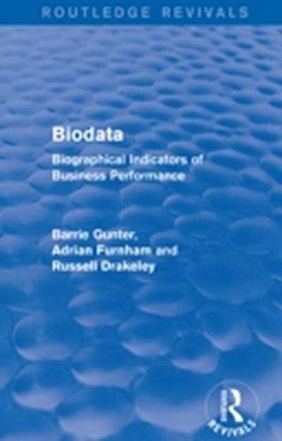 Biodata (Routledge Revivals)