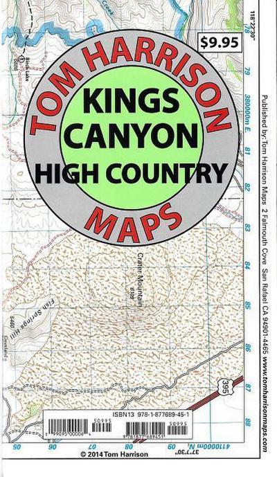 Kings Canyon High Country Trail Map