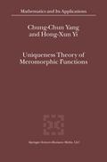 Uniqueness Theory of Meromorphic Functions