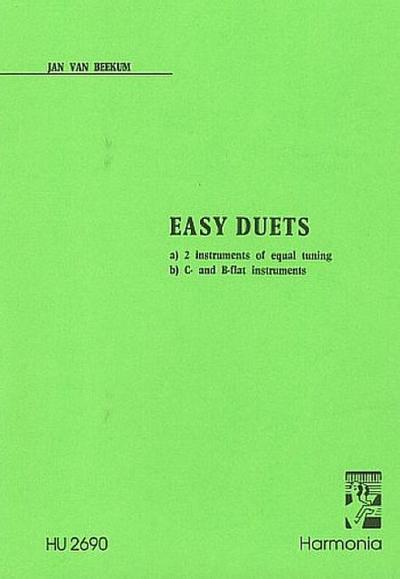 Easy Duets for 2 instruments of equaltuning and c and b flat instruments