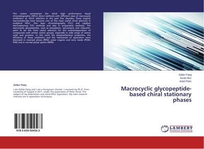 Macrocyclic glycopeptide-based chiral stationary phases
