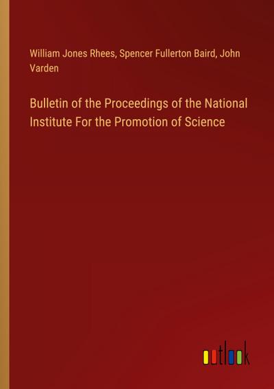 Bulletin of the Proceedings of the National Institute For the Promotion of Science