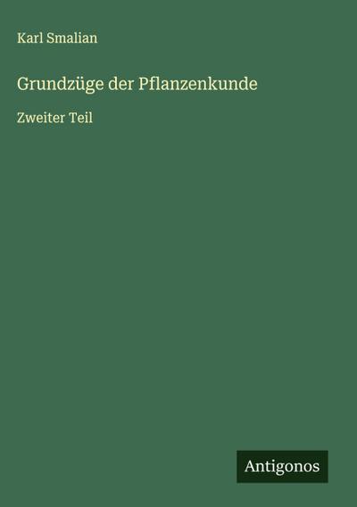 Grundzüge der Pflanzenkunde