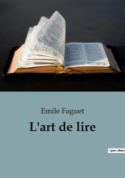 L’art de lire