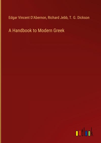 A Handbook to Modern Greek