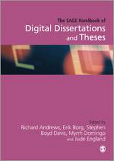 The Sage Handbook of Digital Dissertations and Theses