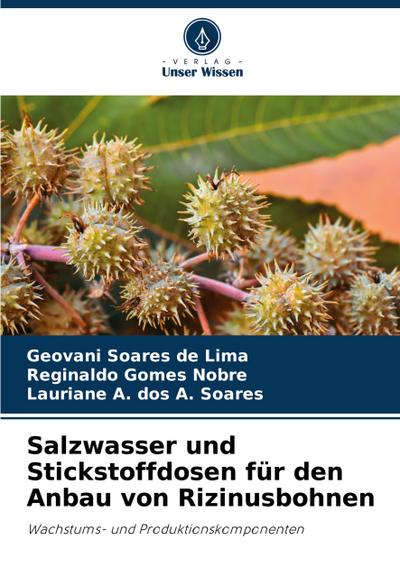 Salzwasser und Stickstoffdosen für den Anbau von Rizinusbohnen