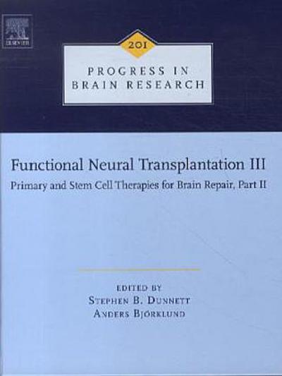 Functional Neural Transplantation III. Vol.3/2