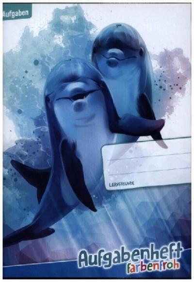Aufgabenheft Farbenfroh A5 - Delfine