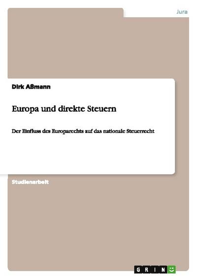 Europa und direkte Steuern