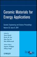 Ceramic Materials for Energy Applications, Volume 32, Issue 9